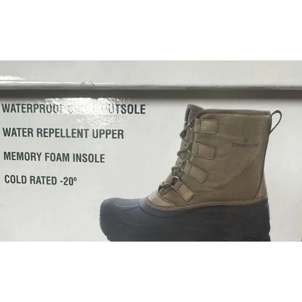 Staheekum Men's Winter Snow Boots Waterproof, Insulated 3M New in Box Sz 9
